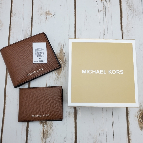 Michael Kors Men Wallet Harrison Billfold In Brown - Picture 1 of 5